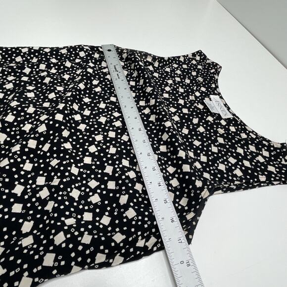 Vintage 90s Y2K Casual Corner Annex Maxi Dress Tank Slits Geo All Over Print 8 - Picture 8 of 10